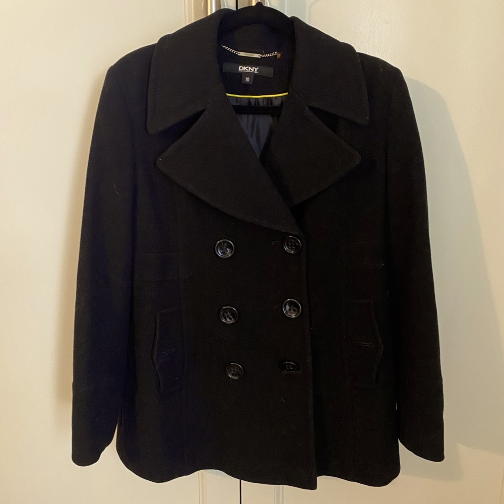 DKNY BLACK PEACOAT